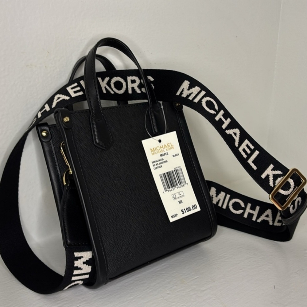Michael Kors Mercer NWOT Black Mini Crossbody - Picture 4 of 5
